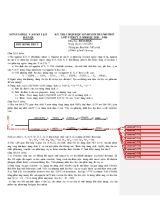 Kỳ thi chọn học sinh giỏi thành phố lớp 12 THPT năm học 2015  2016 môn thi Hóa học